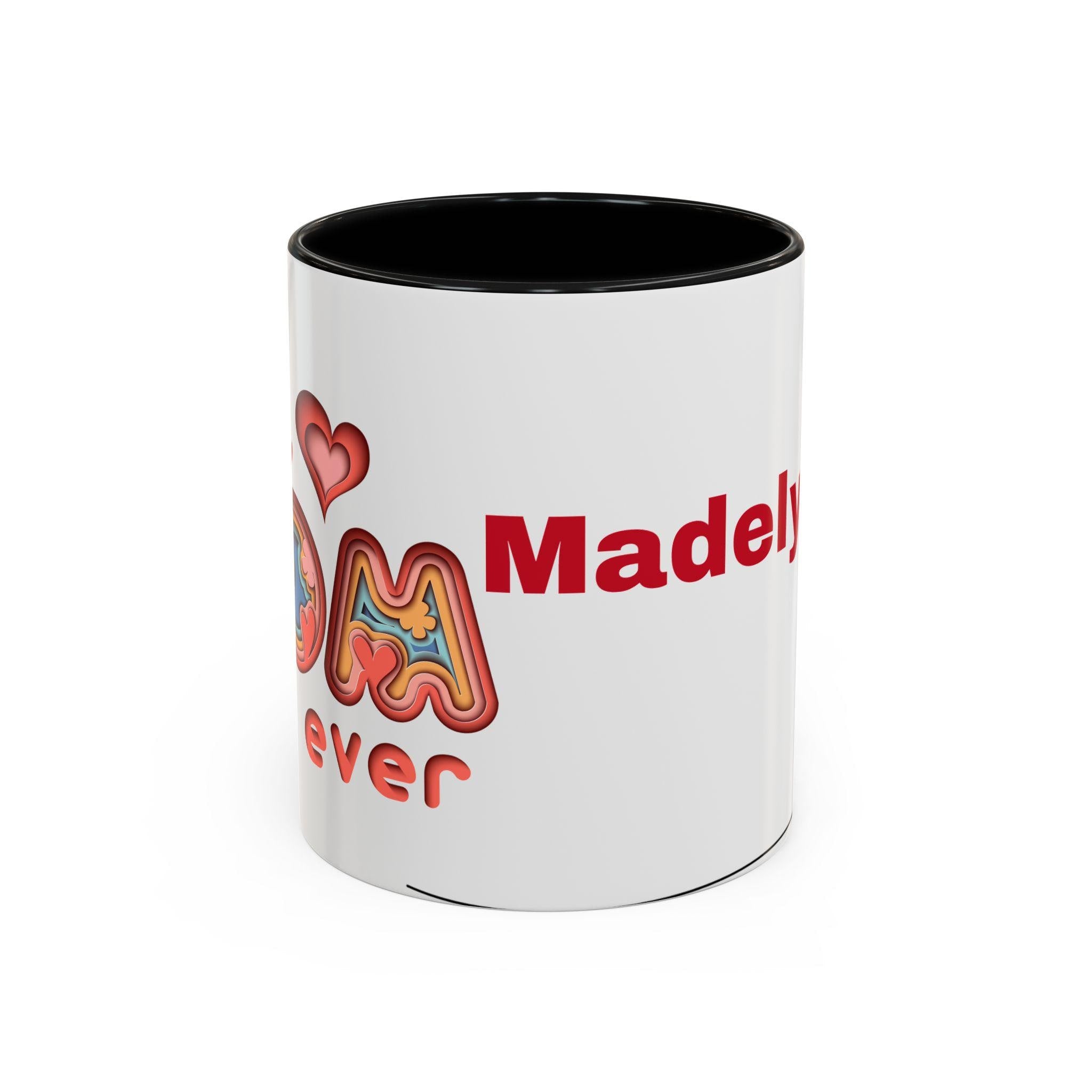 Taza Personalizada con Acento de Color - Regalo de Cumpleaños para Mujer, Custom Accent Coffee Mug, Taza con Interior de Color