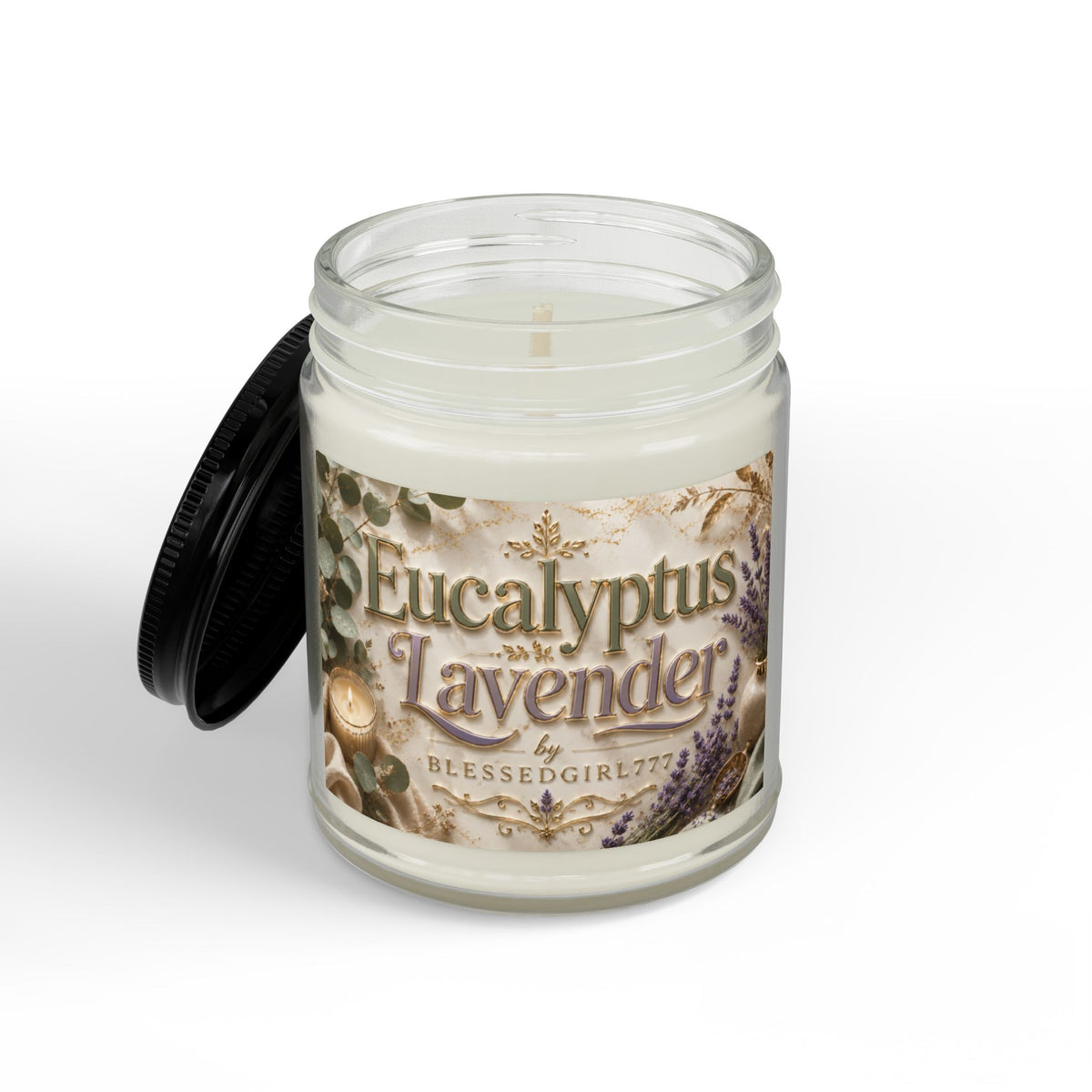 Eucalyptus Lavender Soy Candle — Scented Jar Candle (4oz & 9oz)