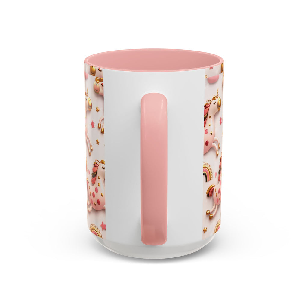 Unicorn 'Be Unique' Accent Coffee Mug – Pink 11/15oz