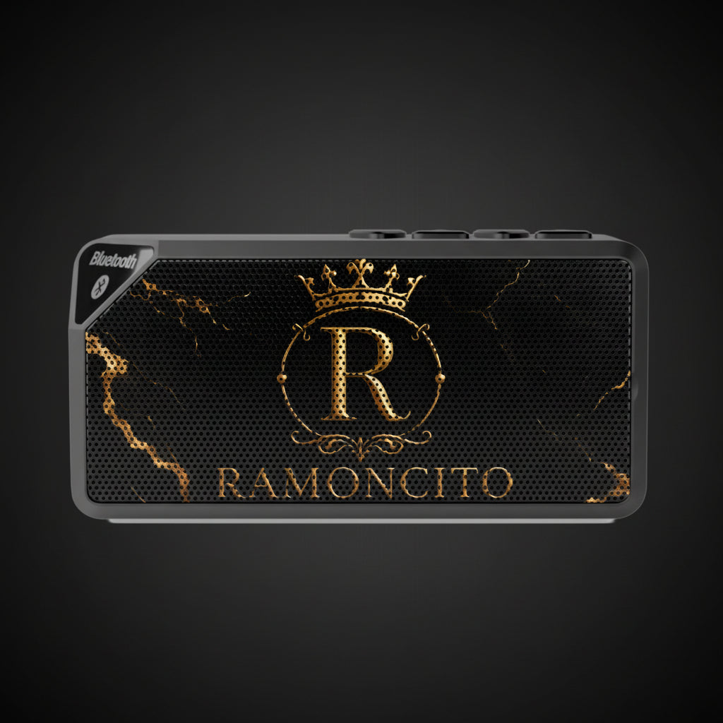 Bluetooth Speaker — Personalized 'R' Crown Monogram (Ramoncito)