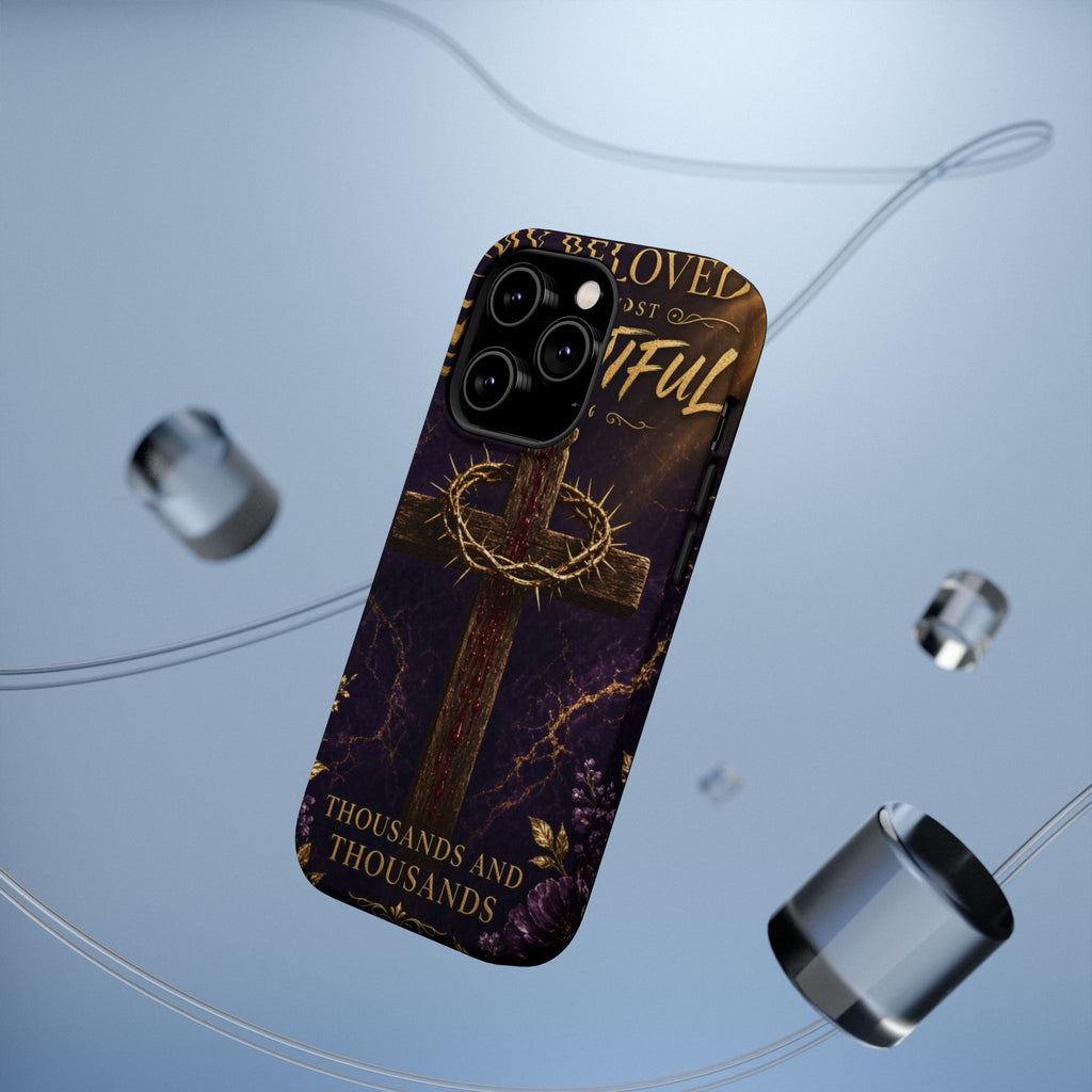 Christian Cross Magnetic Impact-Resistant Phone Case — "Beloved Most Beautiful" Scripture Design
