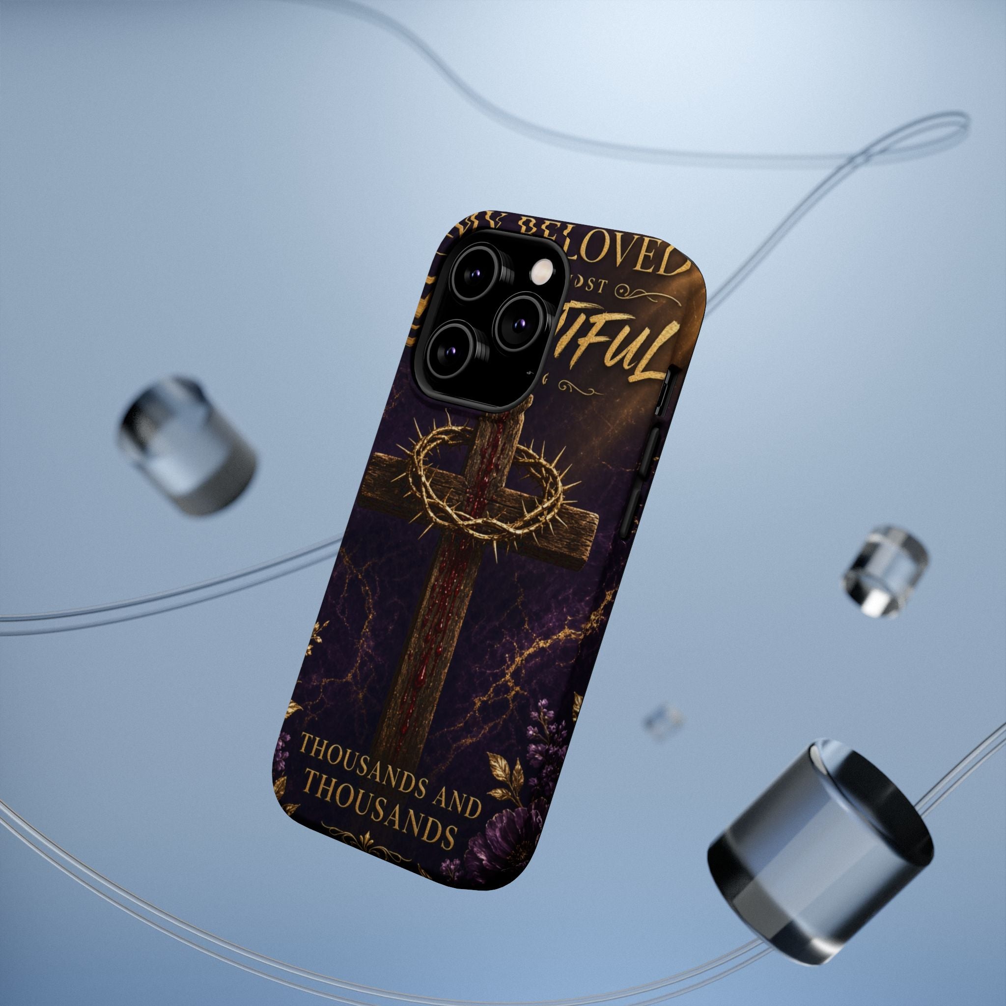 Christian Cross Magnetic Impact-Resistant Phone Case — "Beloved Most Beautiful" Scripture Design