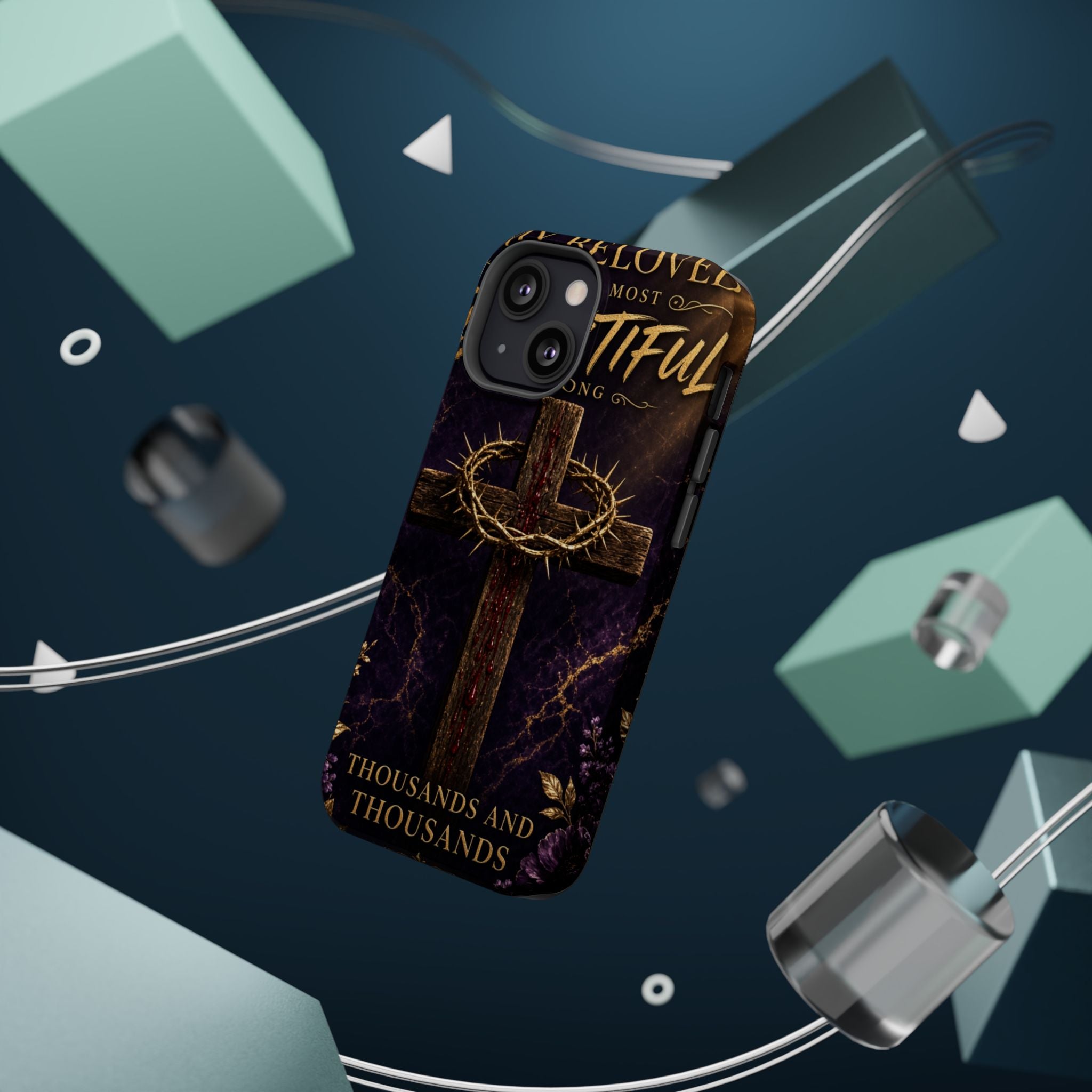 Christian Cross Magnetic Impact-Resistant Phone Case — "Beloved Most Beautiful" Scripture Design