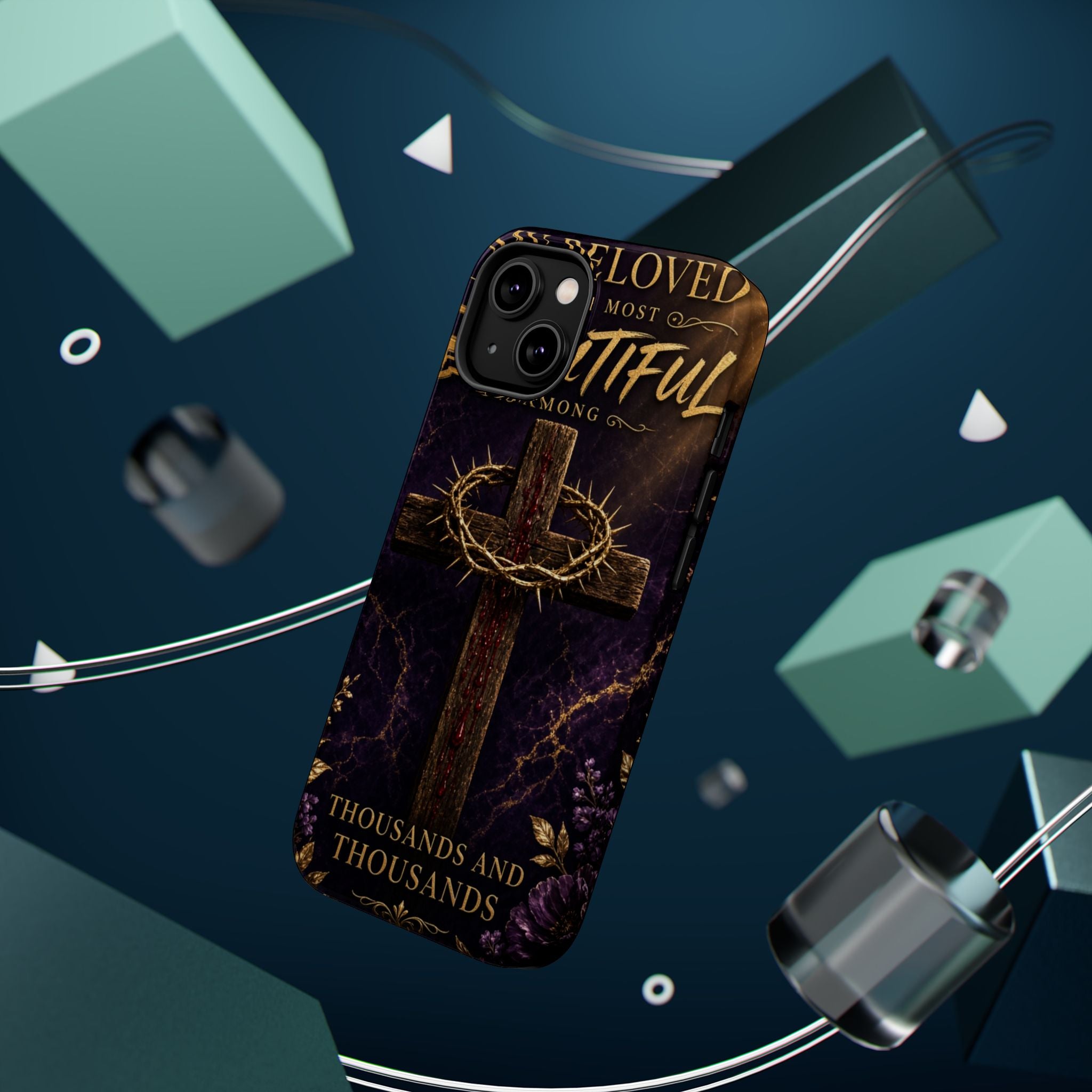 Christian Cross Magnetic Impact-Resistant Phone Case — "Beloved Most Beautiful" Scripture Design