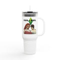 Personalized Sims Themed 40oz Insulated Tumbler | Cozy Gamer Gift, Plumbob Design Travel Mug, Custom Text for Sims Fans