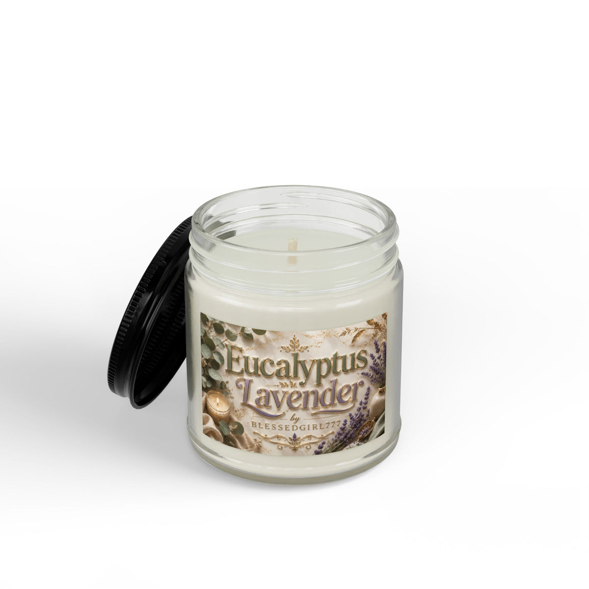 Eucalyptus Lavender Soy Candle — Scented Jar Candle (4oz & 9oz)