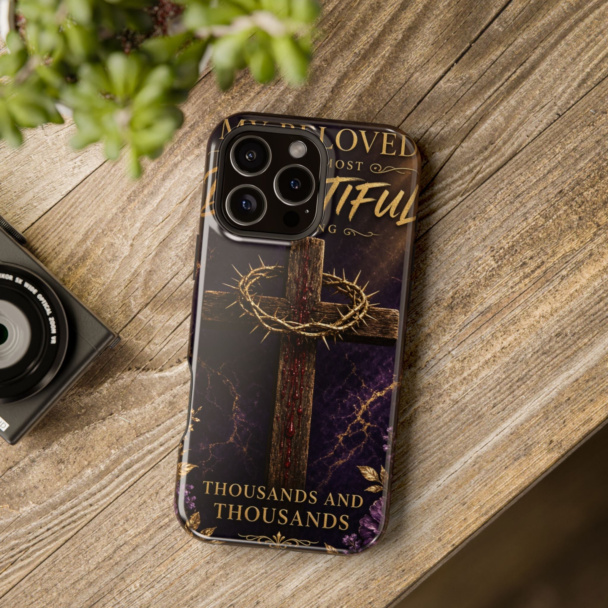 Christian Cross Magnetic Impact-Resistant Phone Case — "Beloved Most Beautiful" Scripture Design