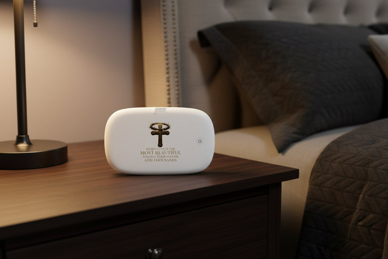 UV Phone Sanitizer & Wireless Charger — "My Beloved Is the Most Beautiful" Religious Design