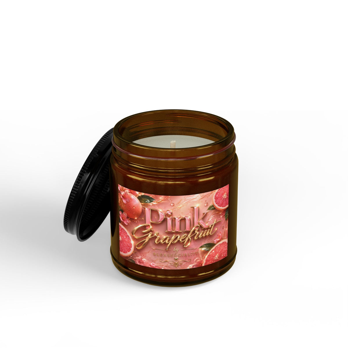 Pink Grapefruit Soy Candle — Scented Jar Candle (4oz & 9oz)
