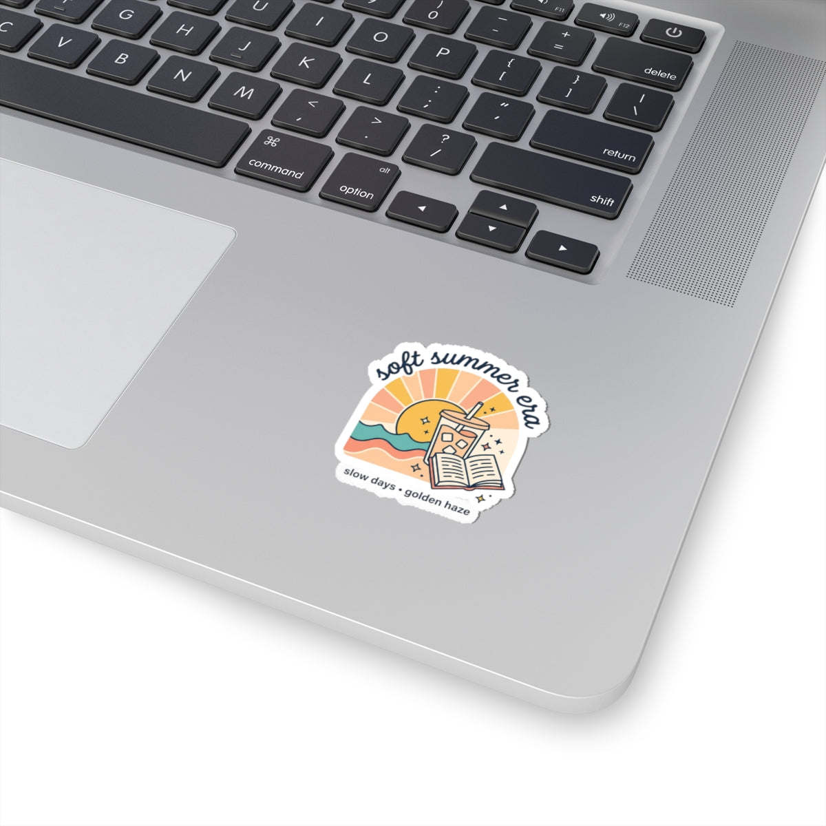 Soft Summer Era Kiss-Cut Stickers | summer aesthetic, pastel coastal vibes