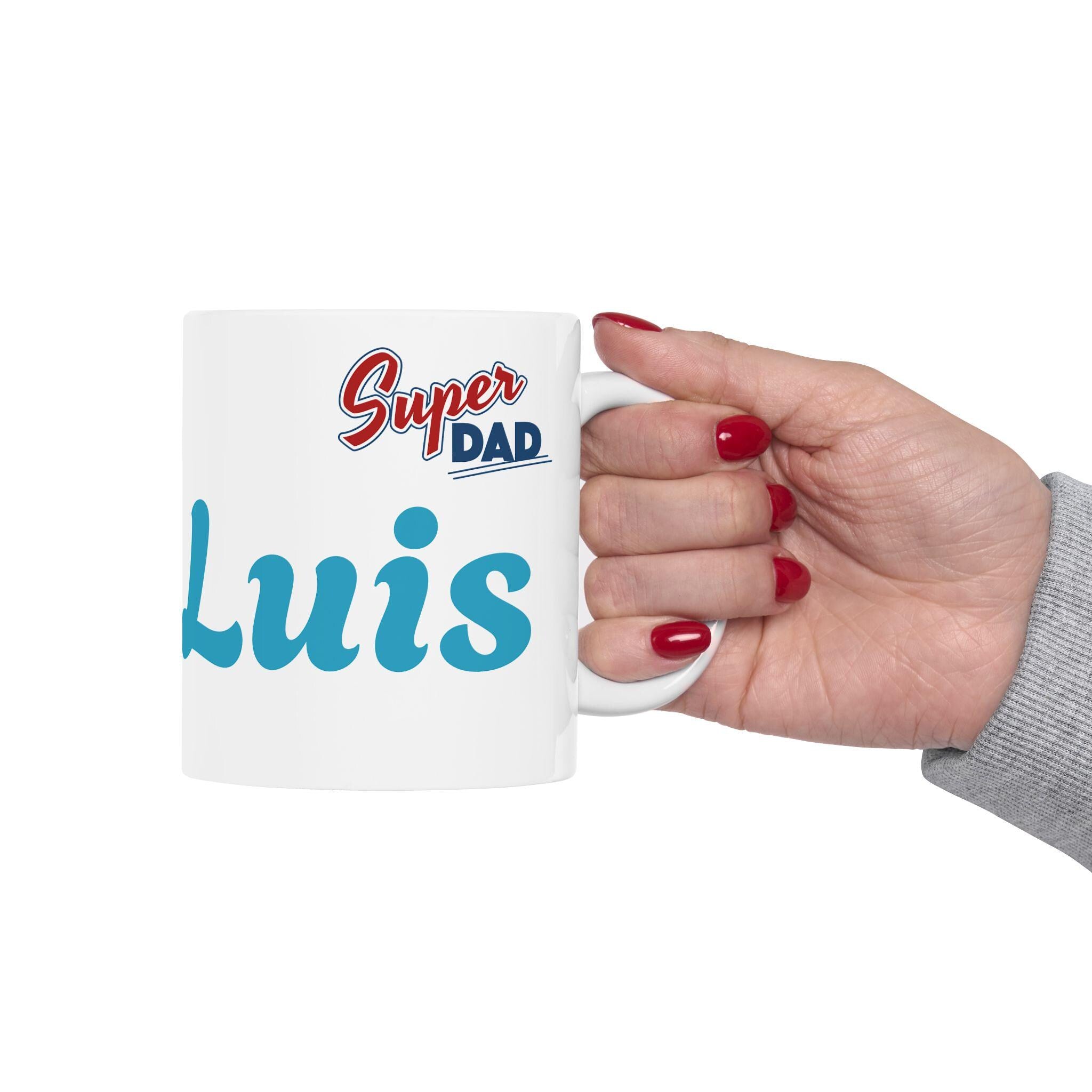 Best Dad Ever Coffee Mug | Personalized Father's Day Gift, Birthday Present for Dad, Classic Ceramic Cup