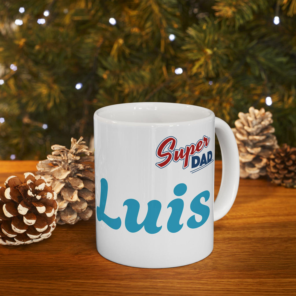 Best Dad Ever Coffee Mug | Personalized Father's Day Gift, Birthday Present for Dad, Classic Ceramic Cup