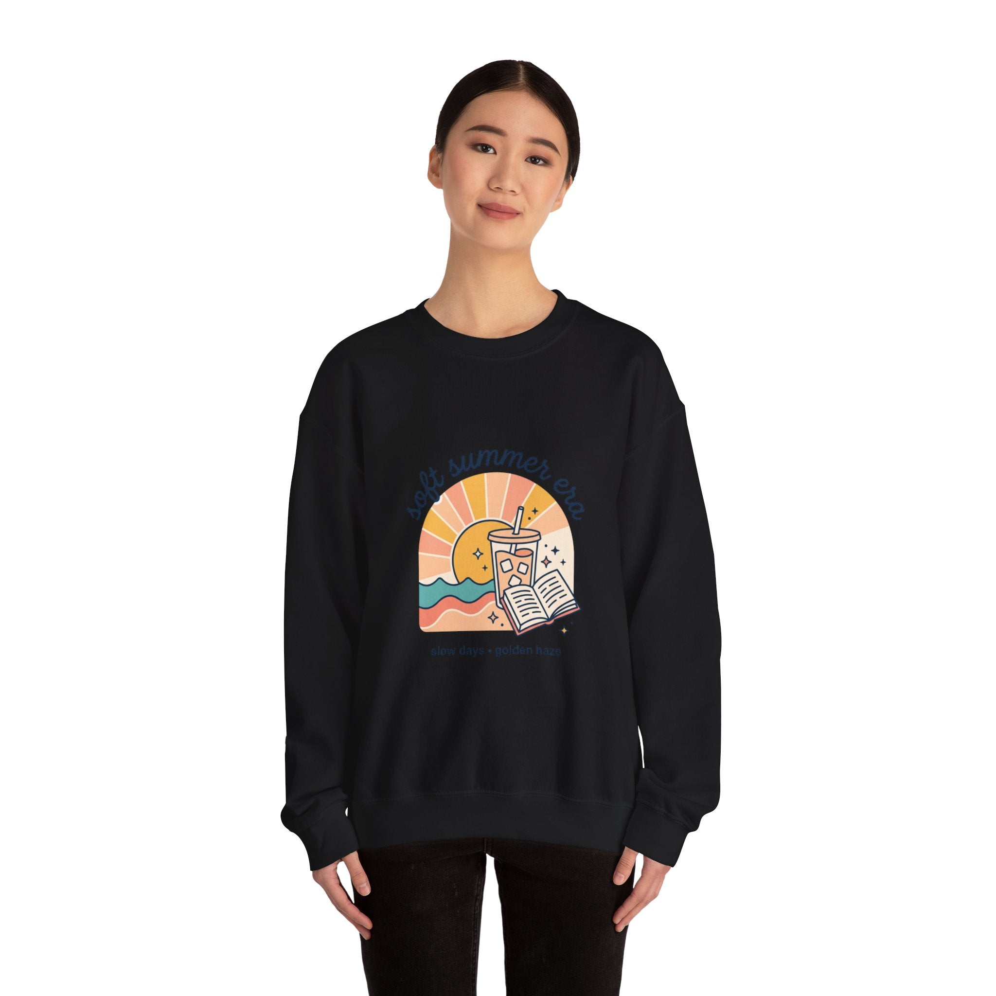 soft summer tea sweatshirt | summer aesthetic, pastel coastal vibes