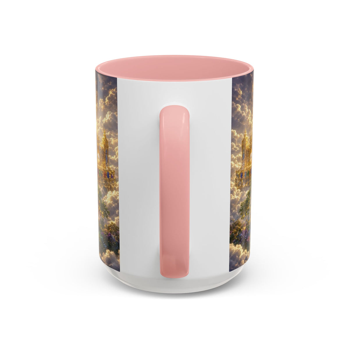 Heavenly City Christian Coffee Mug — Golden Celestial Paradise Design (11/15oz)