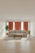 Coral Sheer Curtain Panel — Lightweight Semi-Transparent Window Drape