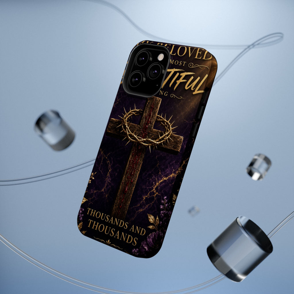 Christian Cross Magnetic Impact-Resistant Phone Case — "Beloved Most Beautiful" Scripture Design