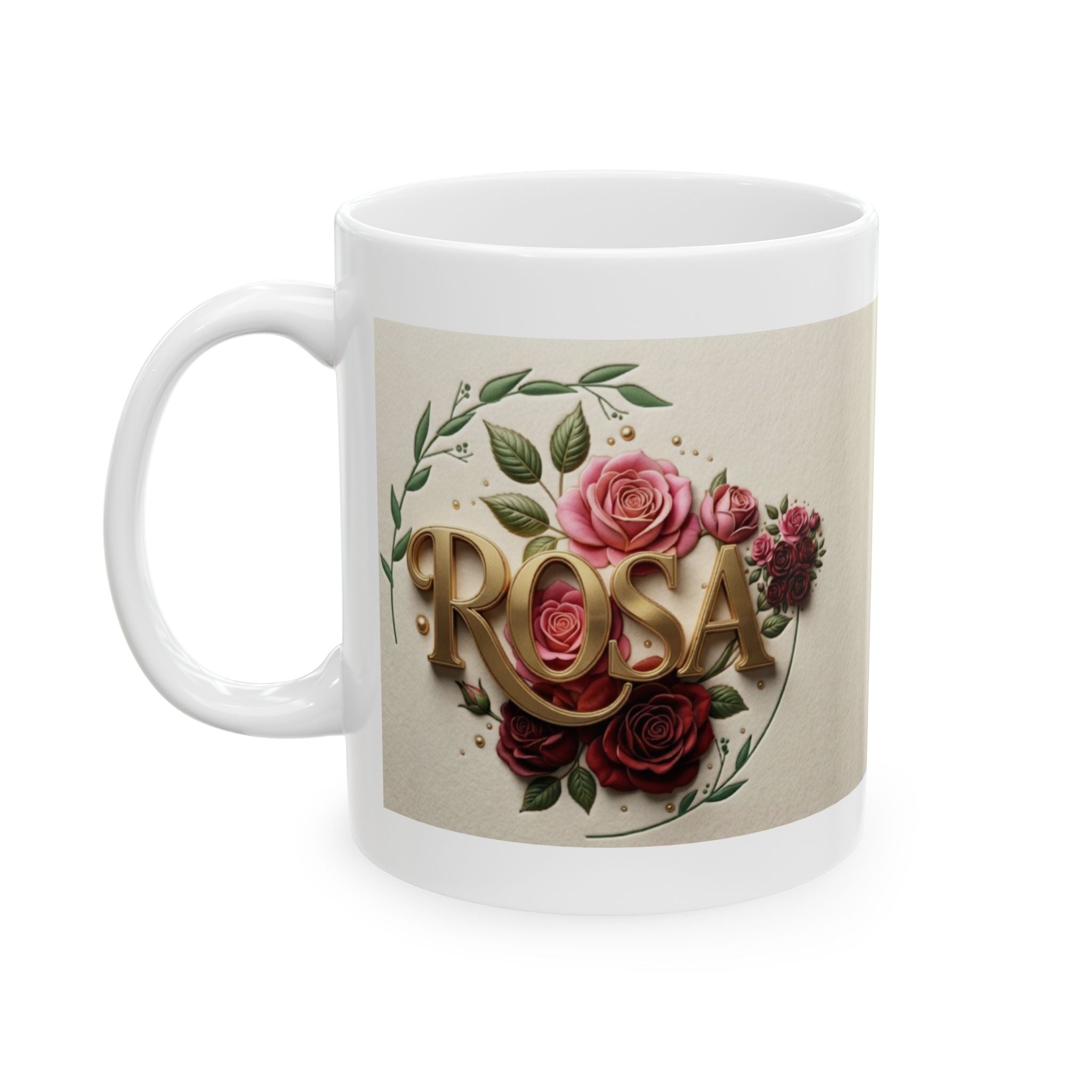 Vintage Rose Bouquet Mug | Floral Ceramic Coffee Cup