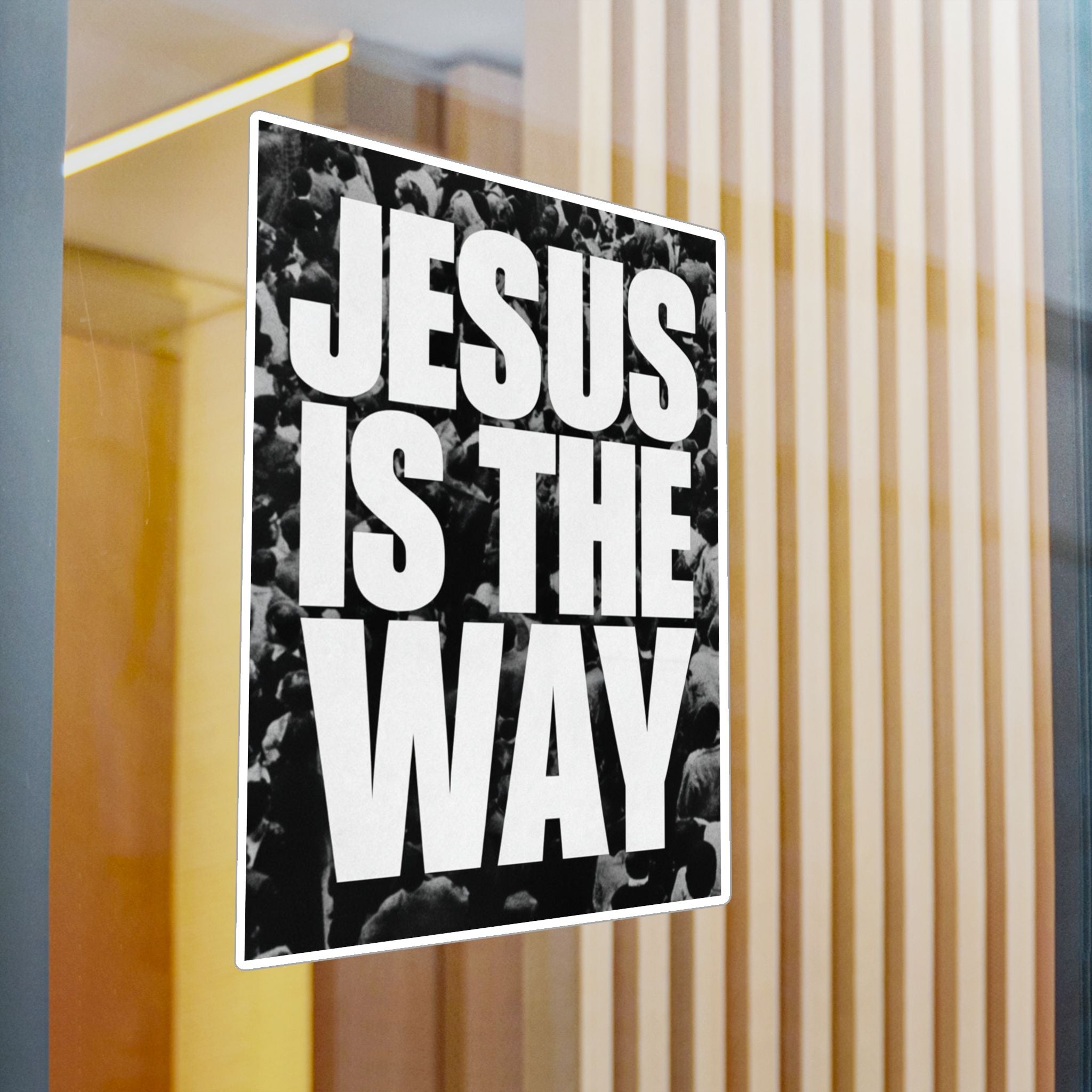 Jesus Is the Way Vinyl Decal — Inspirational Christian Sticker