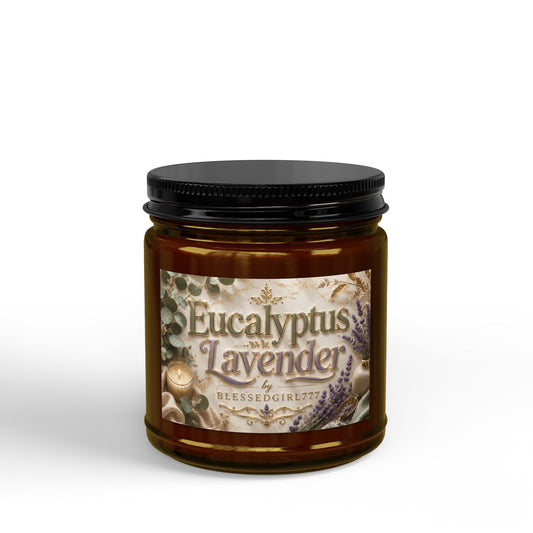 Eucalyptus Lavender Soy Candle — Scented Jar Candle (4oz & 9oz)