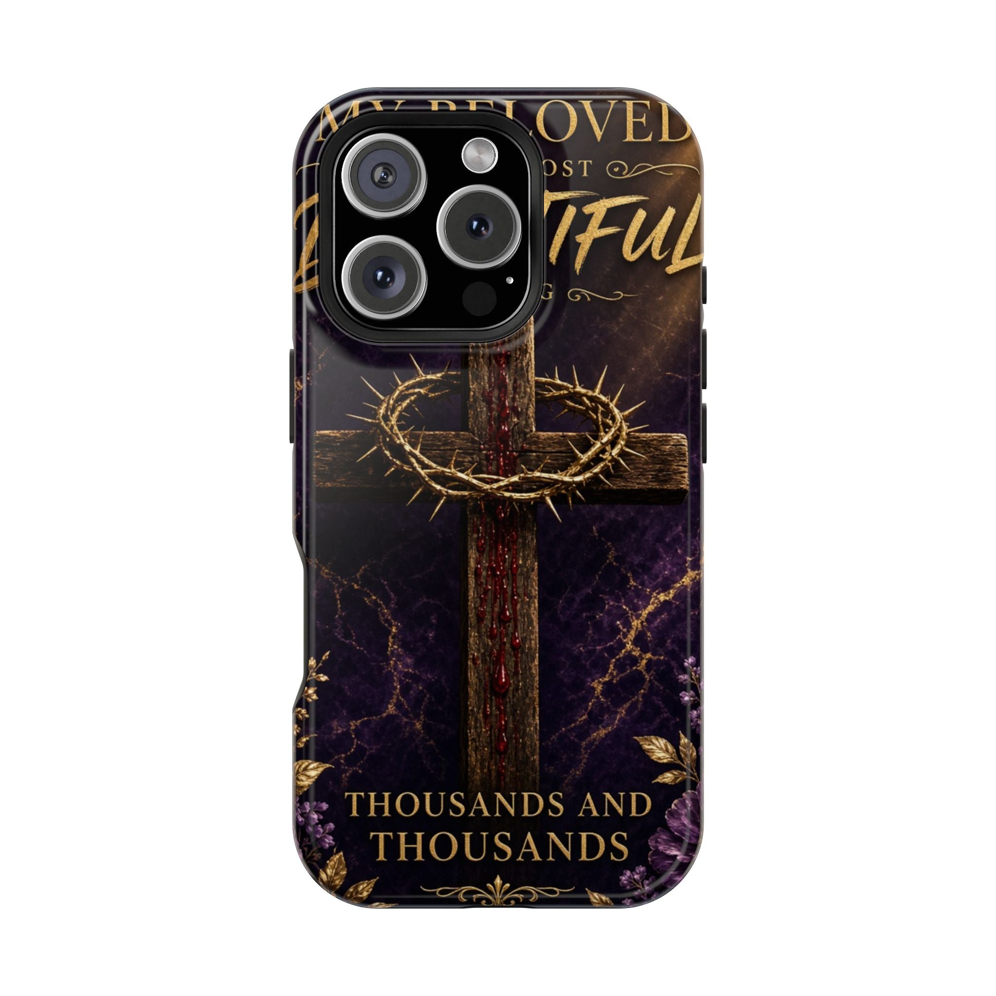 Christian Cross Magnetic Impact-Resistant Phone Case — "Beloved Most Beautiful" Scripture Design
