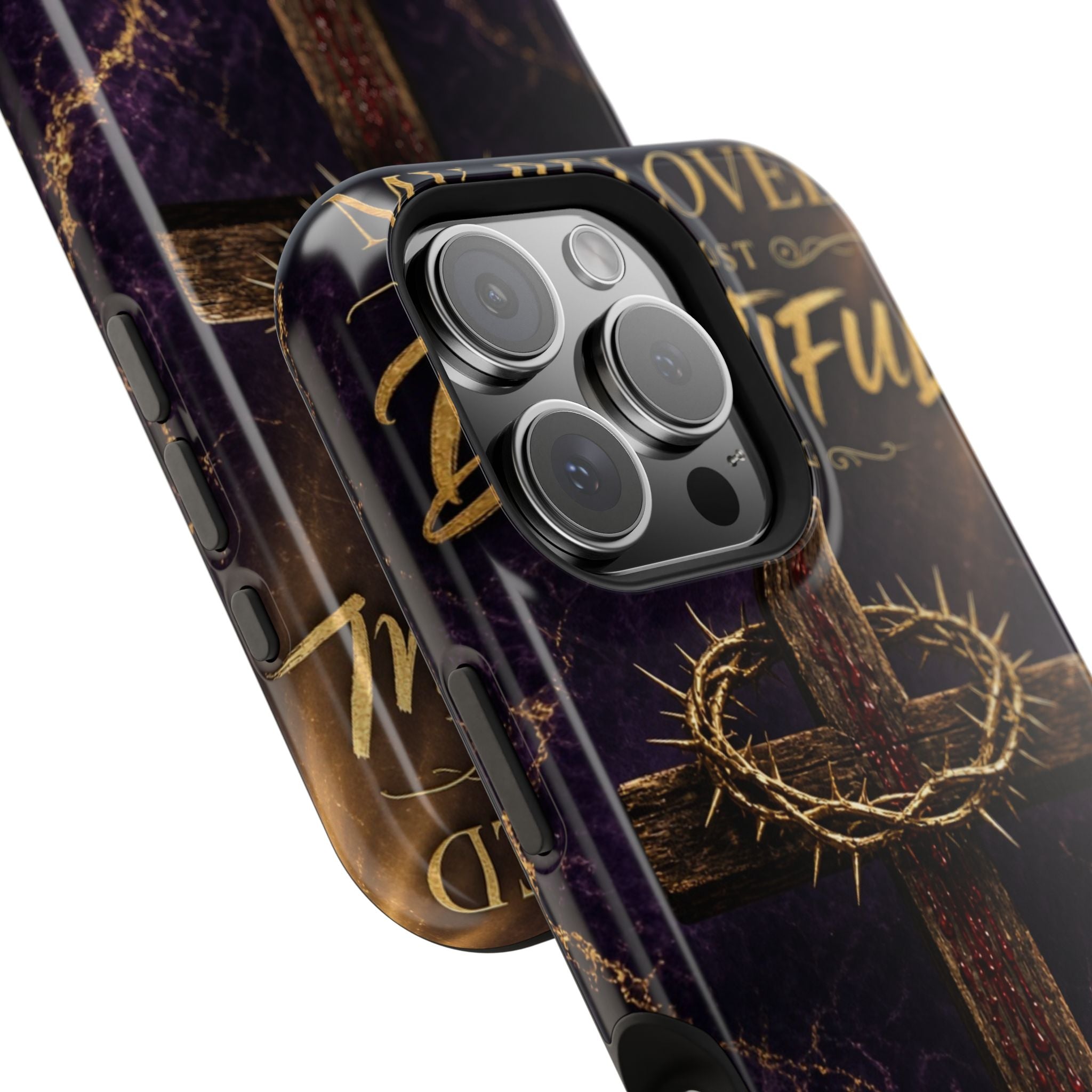 Christian Cross Magnetic Impact-Resistant Phone Case — "Beloved Most Beautiful" Scripture Design