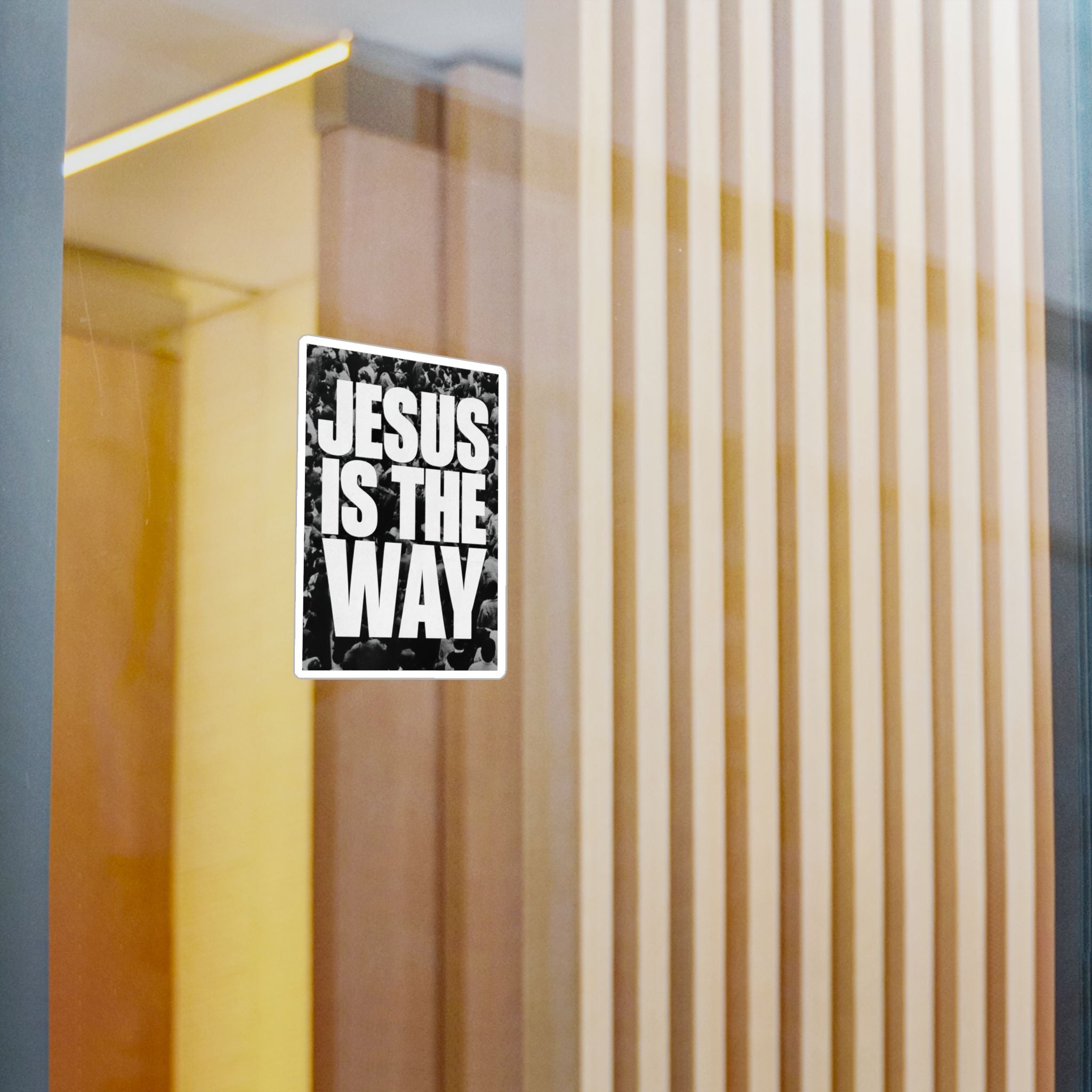 Jesus Is the Way Vinyl Decal — Inspirational Christian Sticker