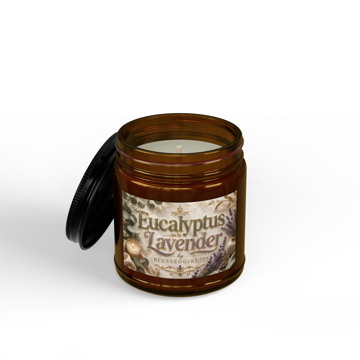 Eucalyptus Lavender Soy Candle — Scented Jar Candle (4oz & 9oz)