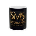 Gold SMS Insurance Logo Mug | Susan the Agent, Ceramic Coffee Cup