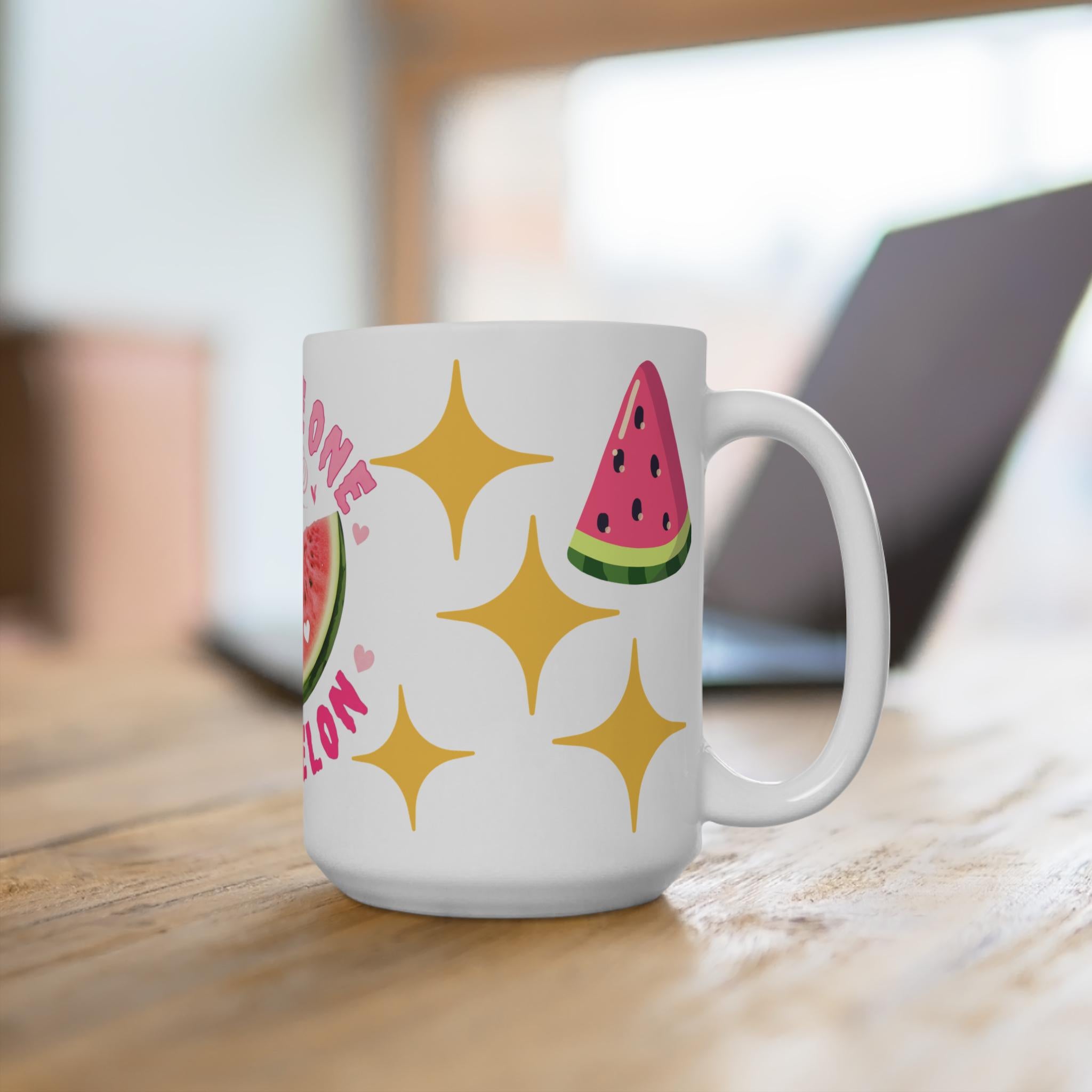 Taza You Are One In A Melon - Regalo Divertido de Sandía, Mug de Cerámica Estética de Frutas, Regalo para Amiga Especial