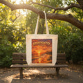 Sunset Beach Tote - "BLESSEDGirl777 EST.2024" Cotton Canvas Bag