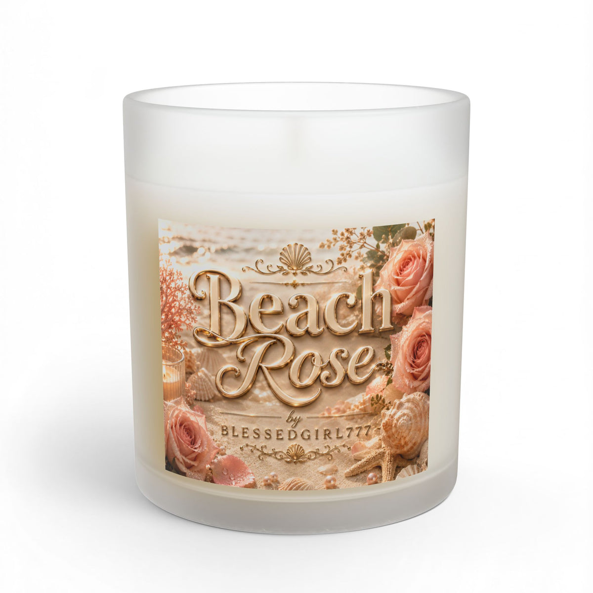 Beach Rose Glaskerze — 312g Duftkerze mit blumig-maritimer Note