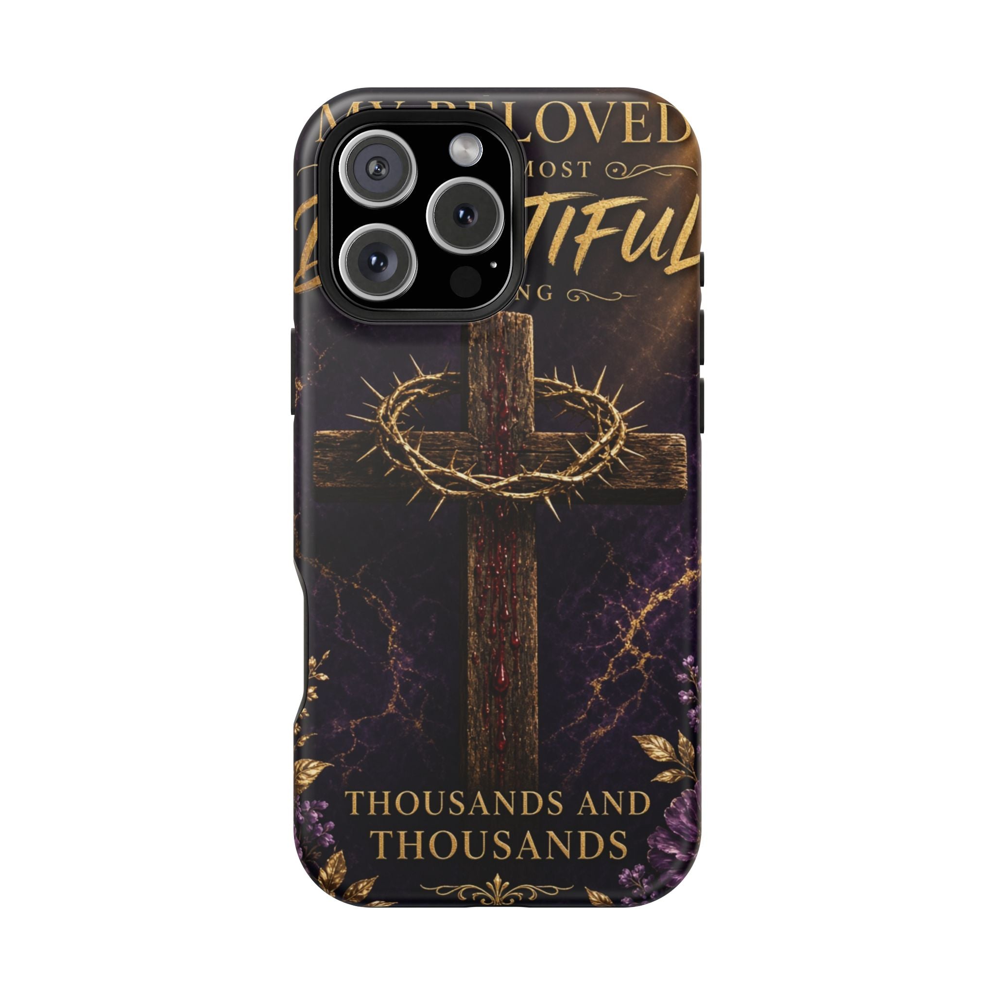 Christian Cross Magnetic Impact-Resistant Phone Case — "Beloved Most Beautiful" Scripture Design