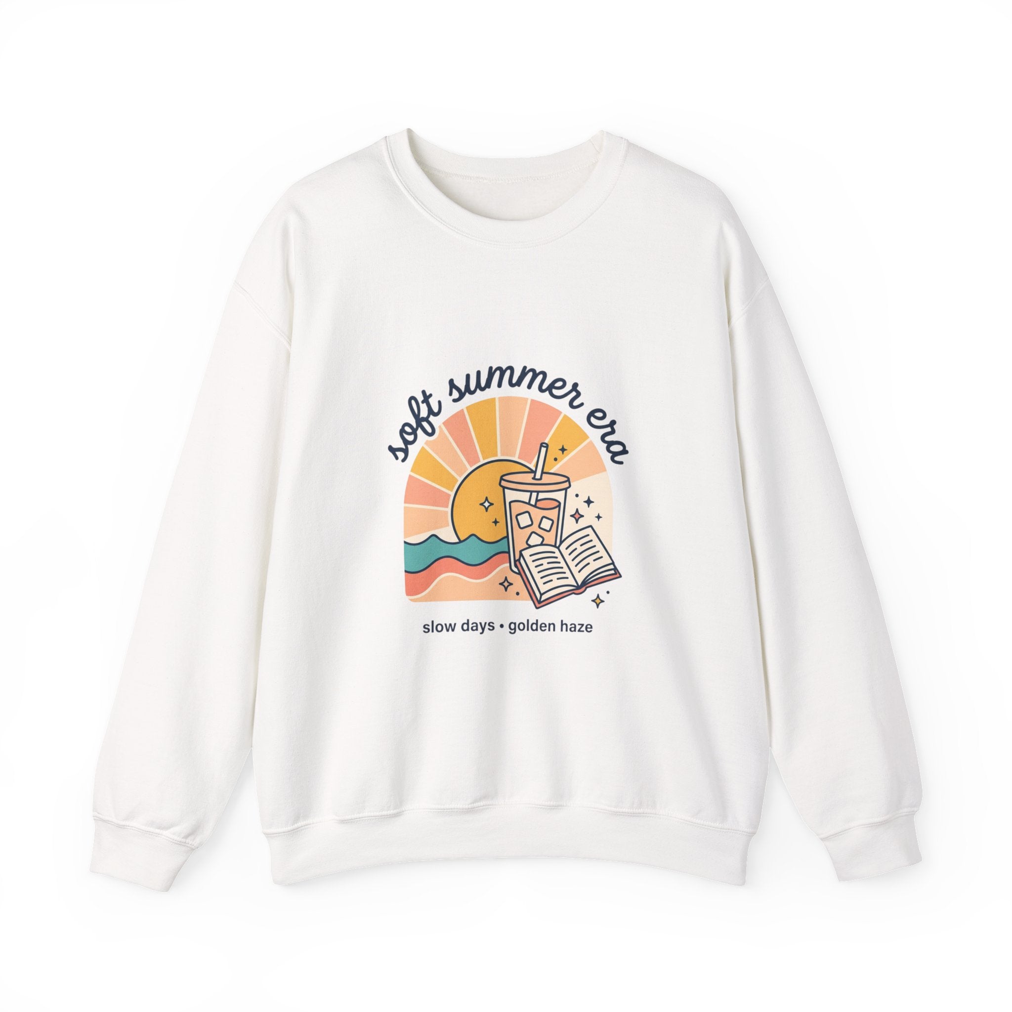 soft summer tea sweatshirt | summer aesthetic, pastel coastal vibes