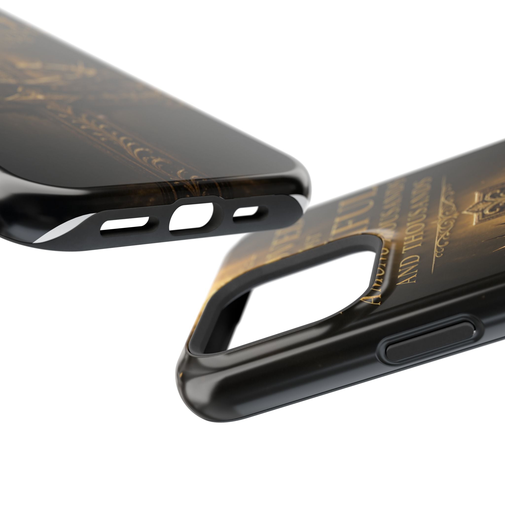 Magnetic Impact-Resistant Phone Case — "Most Beautiful" Cross with Crown of Thorns