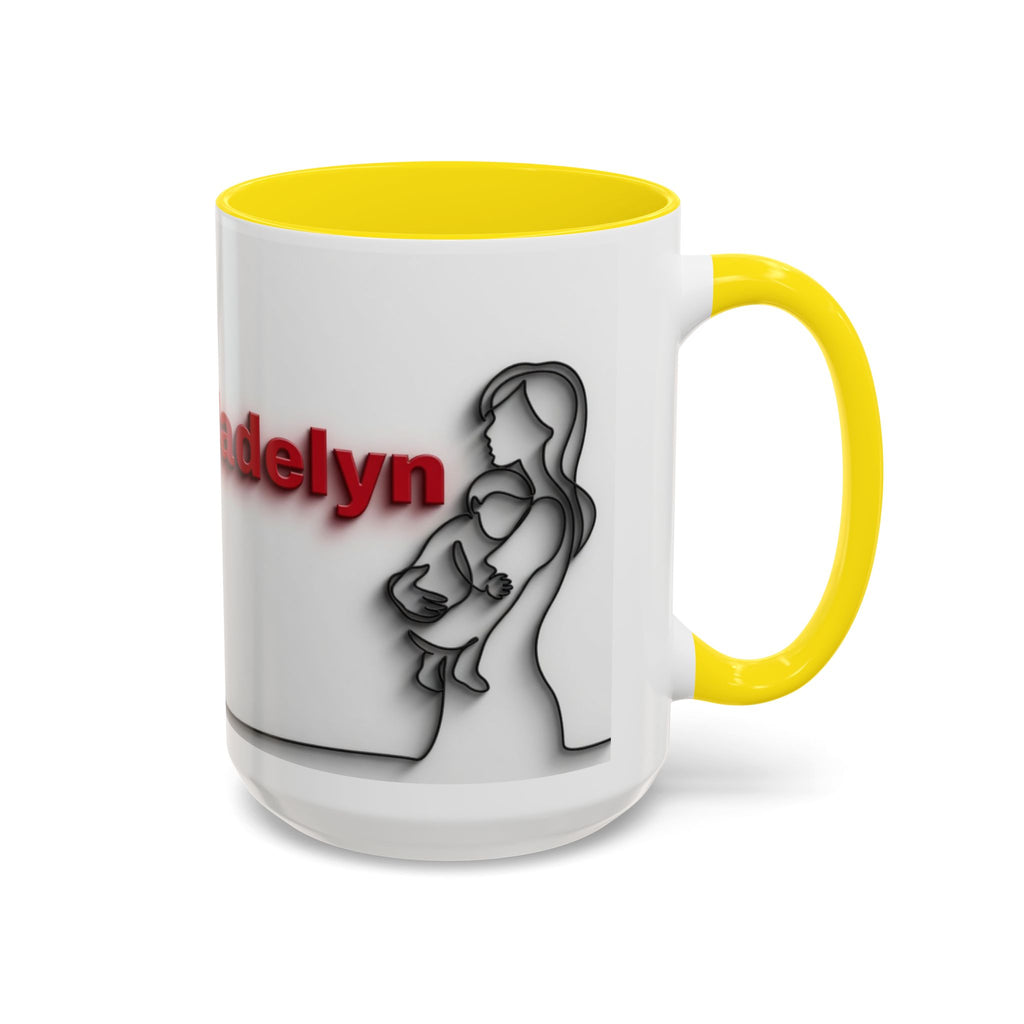 Custom Accent Coffee Mug - Perfect Gift for Moms, Personalized Mug, Valentines Day Gift, Unique Coffee Cup, Mother's Day