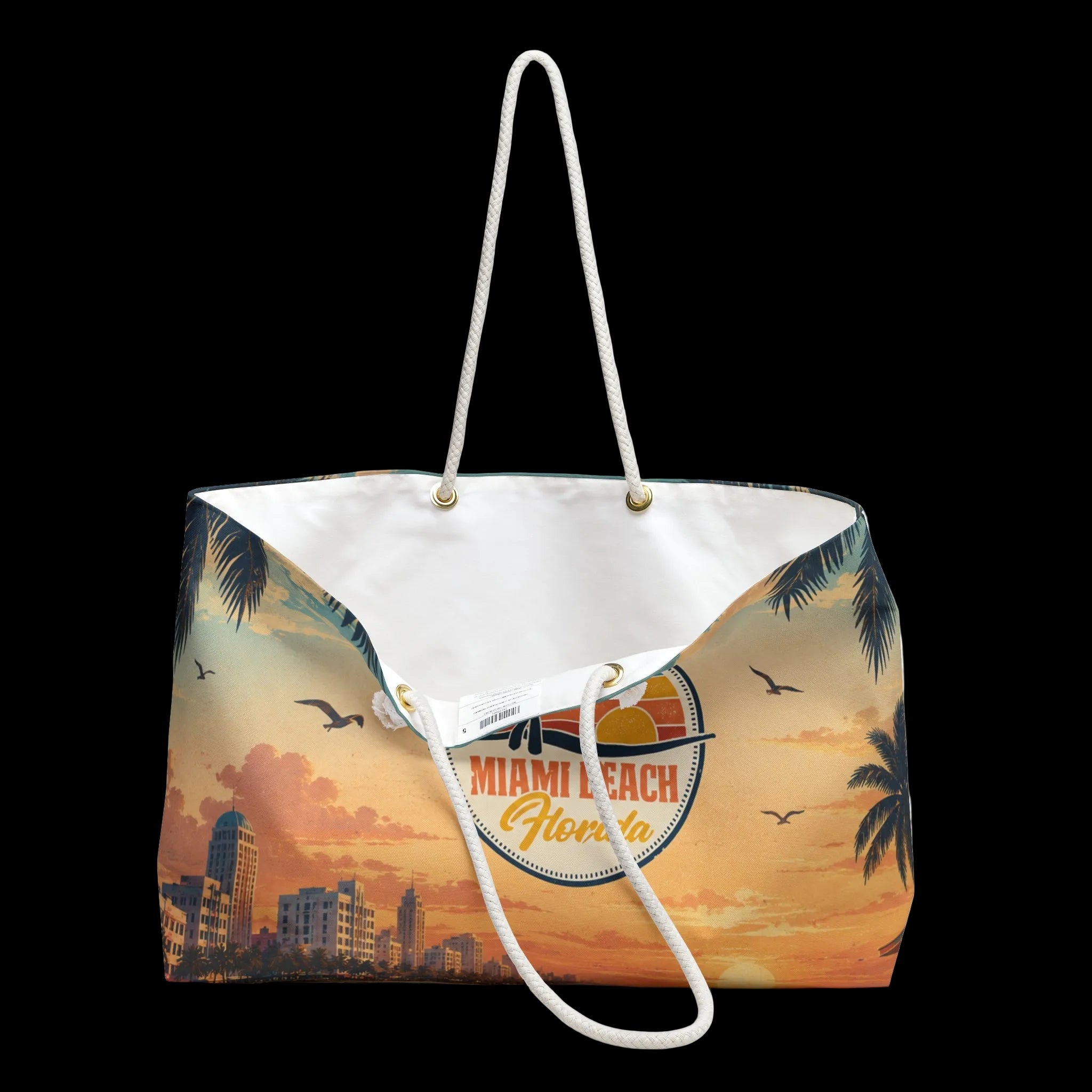 Miami Beach Florida Sunset Weekender Bag