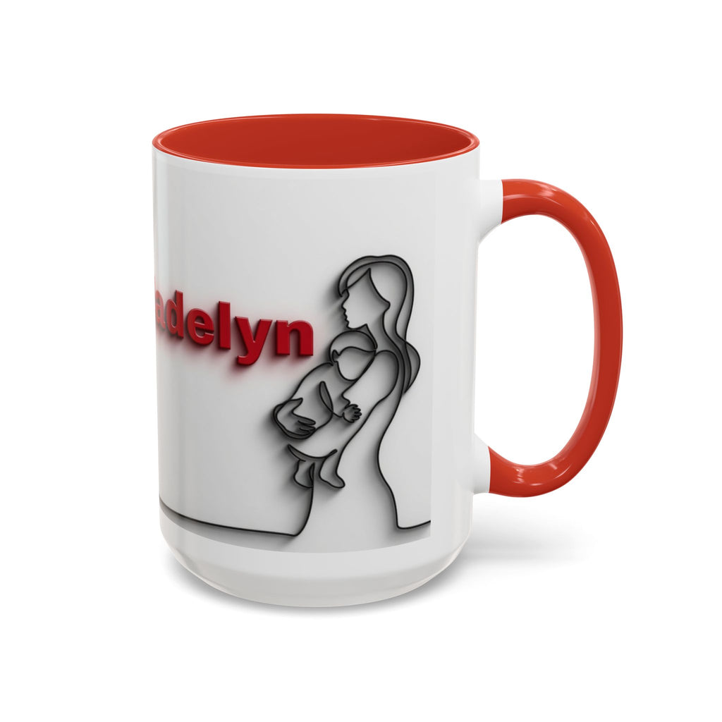 Custom Accent Coffee Mug - Perfect Gift for Moms, Personalized Mug, Valentines Day Gift, Unique Coffee Cup, Mother's Day