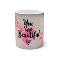 Taza Mágica Inspiracional - Color Changing Mug con Frase Motivadora, Regalo Sorpresa para Mujer, Vaso Sensible al Calor