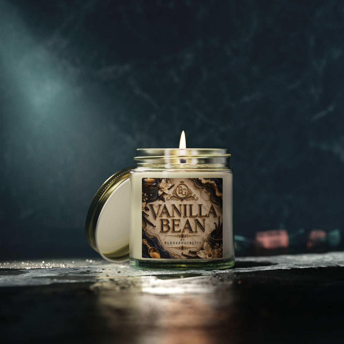 Vanilla Bean Coconut-Apricot Wax Candle (4oz & 9oz)