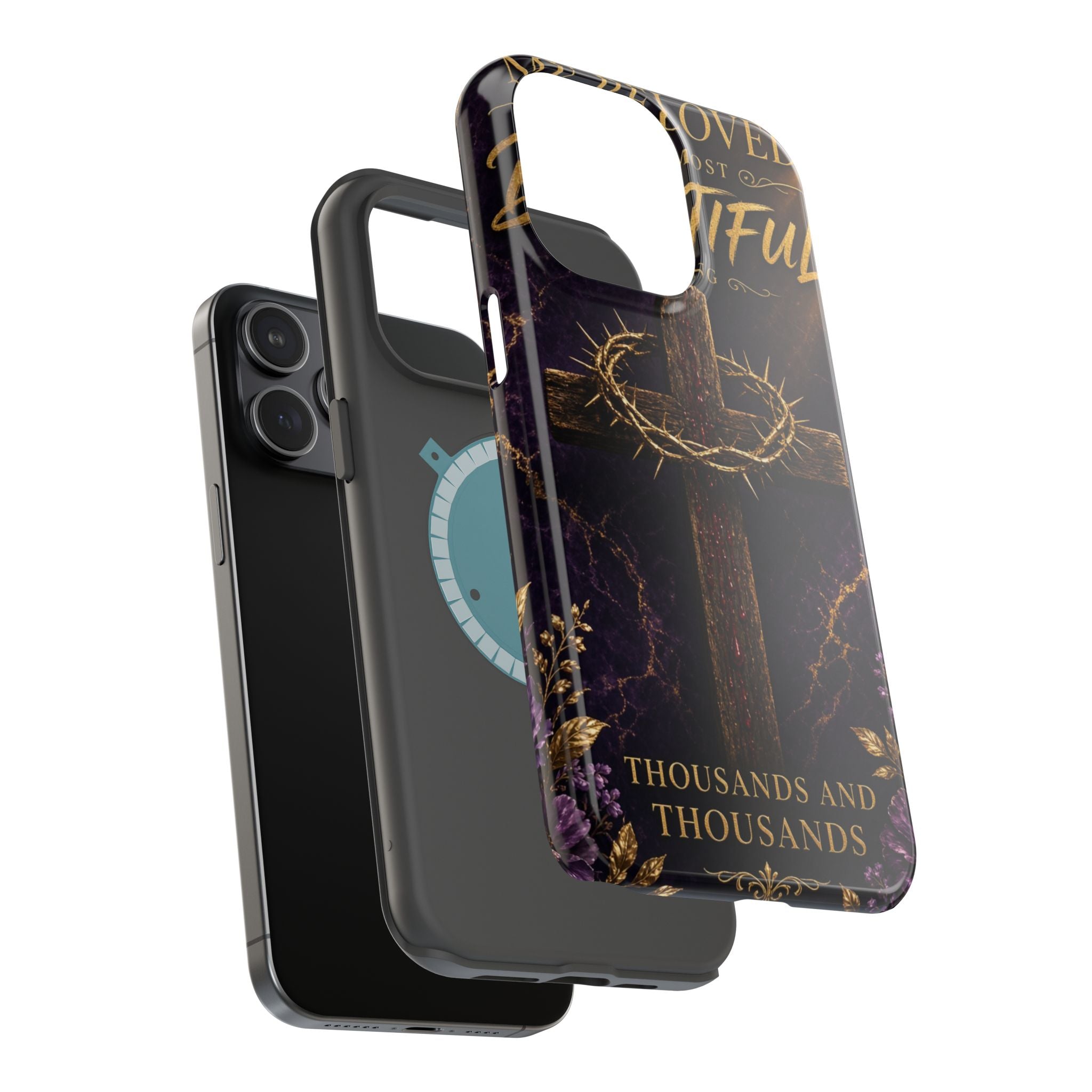 Christian Cross Magnetic Impact-Resistant Phone Case — "Beloved Most Beautiful" Scripture Design