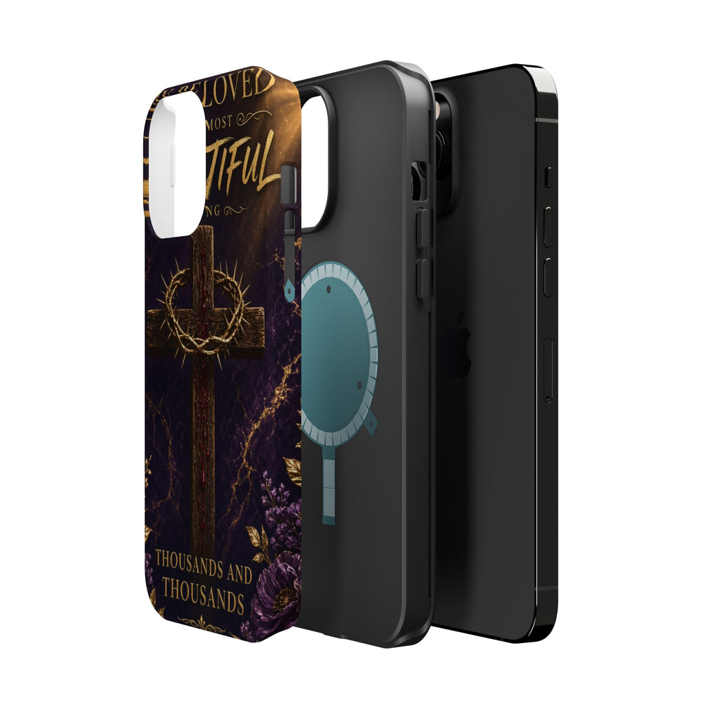 Christian Cross Magnetic Impact-Resistant Phone Case — "Beloved Most Beautiful" Scripture Design