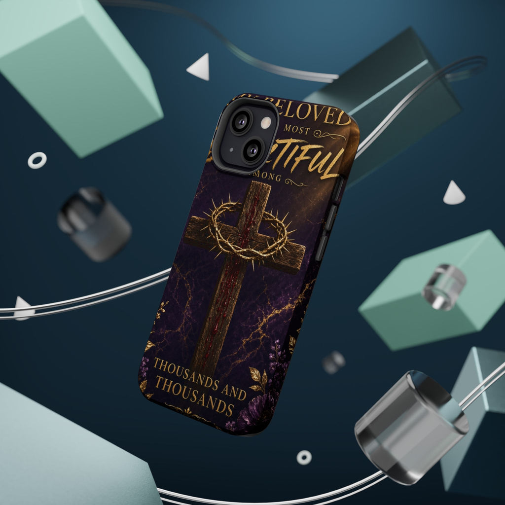 Christian Cross Magnetic Impact-Resistant Phone Case — "Beloved Most Beautiful" Scripture Design