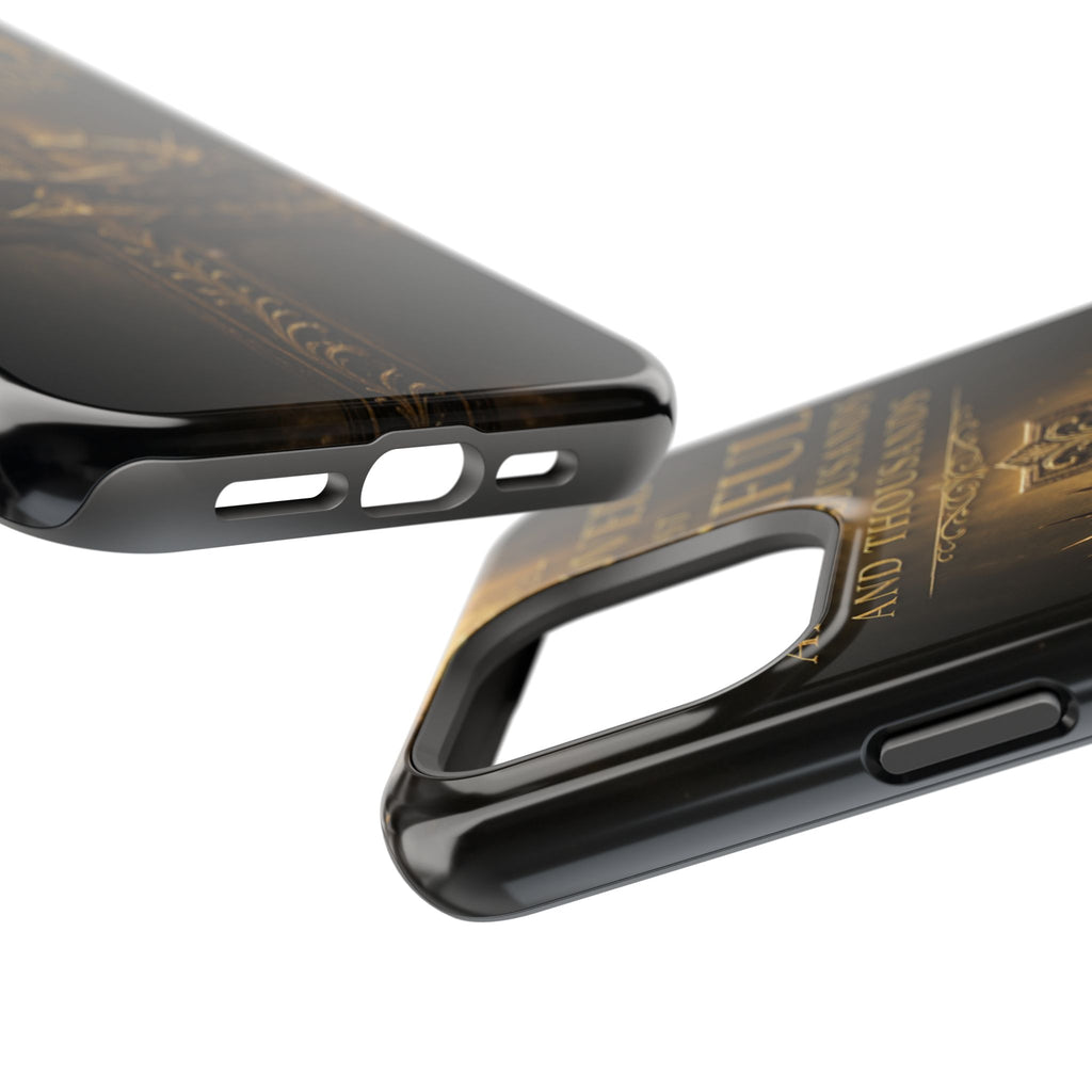 Magnetic Impact-Resistant Phone Case — "Most Beautiful" Cross with Crown of Thorns