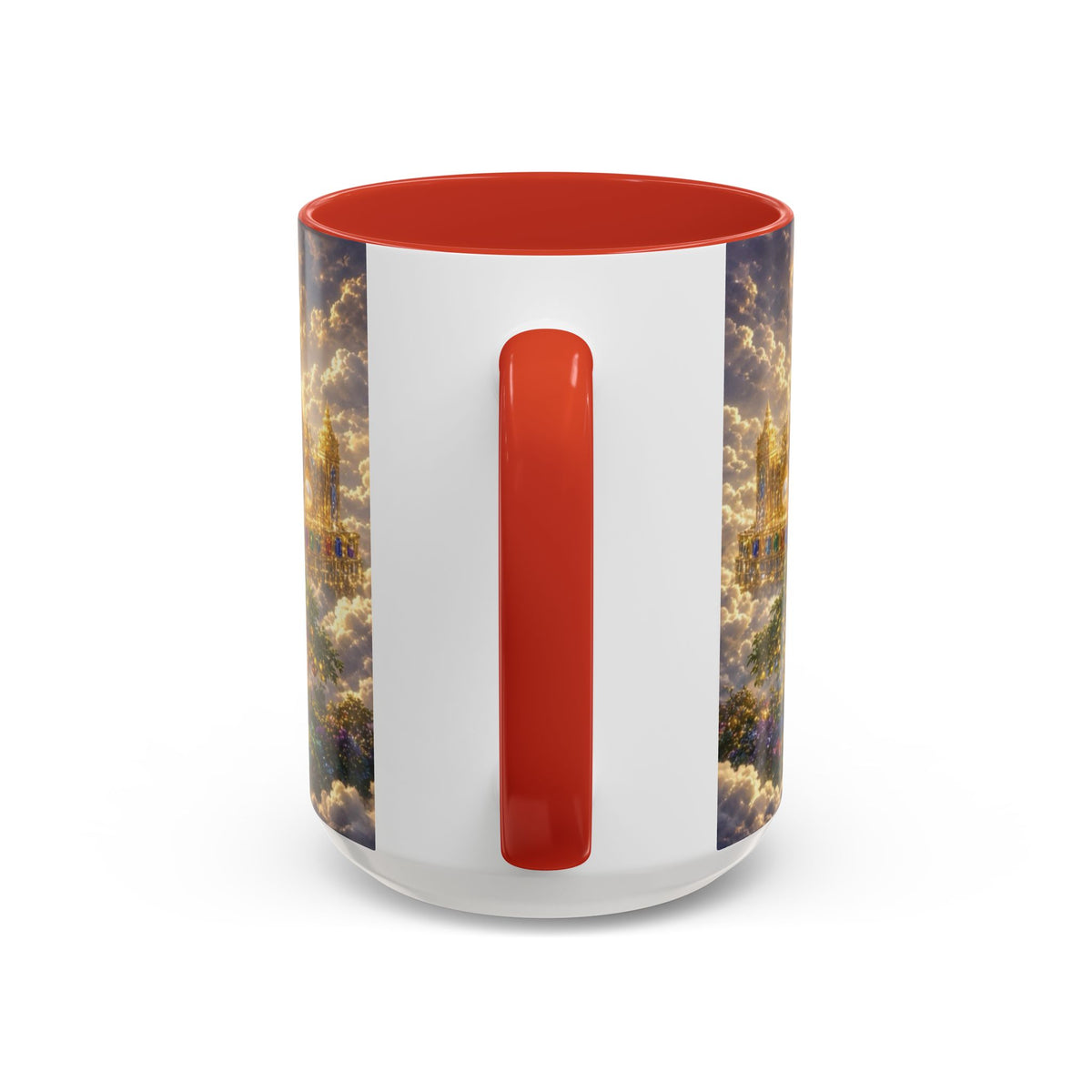 Heavenly City Christian Coffee Mug — Golden Celestial Paradise Design (11/15oz)