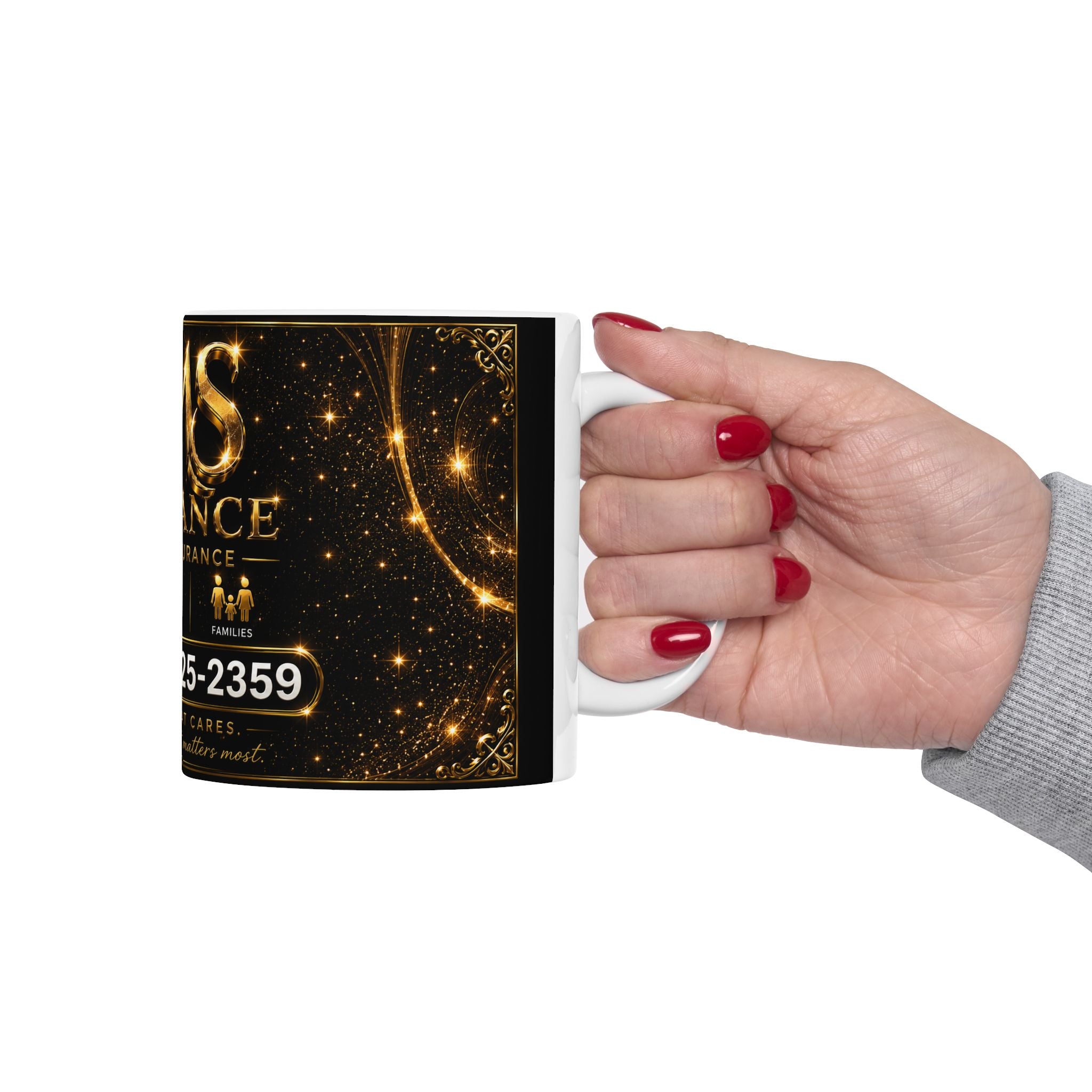 SMS Insurance Ceramic Mug — Branded Health Insurance Coffee Cup (11oz, 15oz)