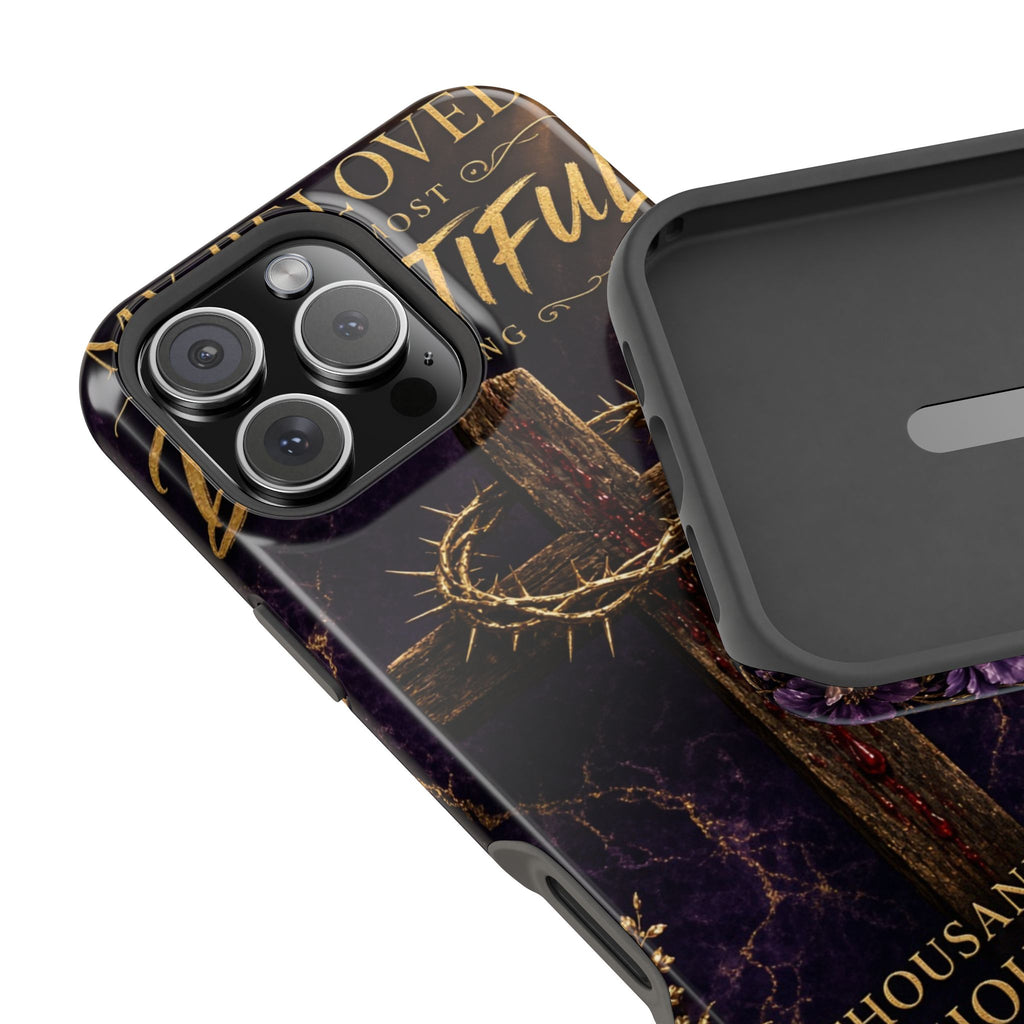 Christian Cross Magnetic Impact-Resistant Phone Case — "Beloved Most Beautiful" Scripture Design
