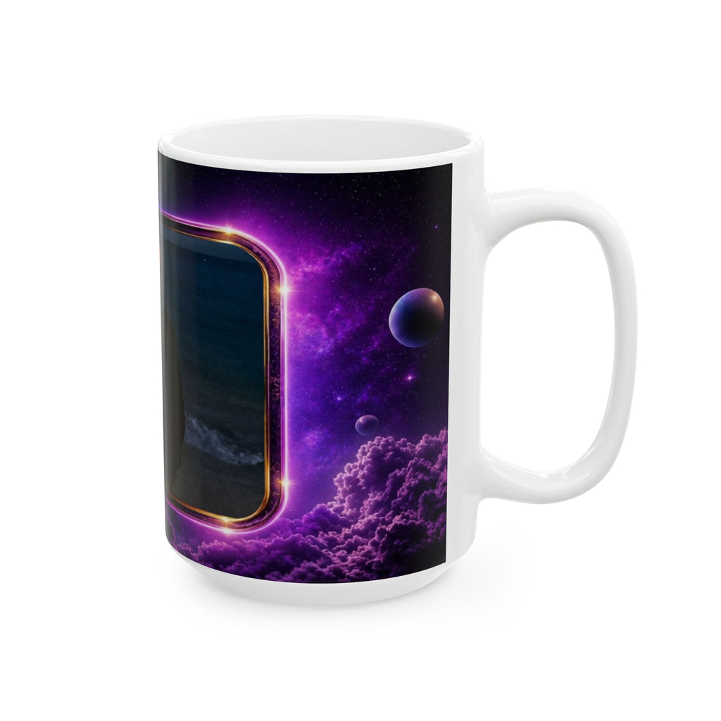 Neon Cloud Photo Mug | Ceramic Photo Frame Mug