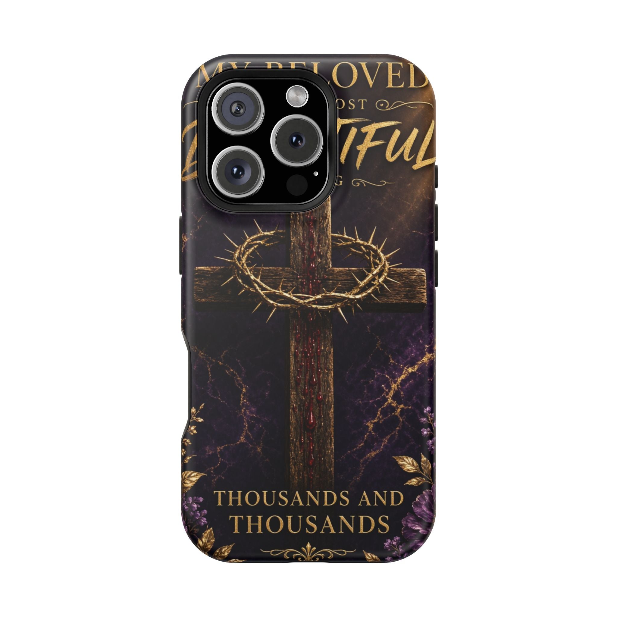 Christian Cross Magnetic Impact-Resistant Phone Case — "Beloved Most Beautiful" Scripture Design