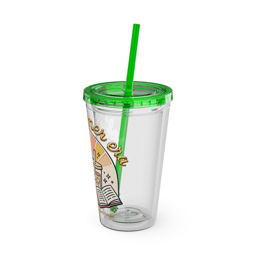 Soft Summer sunset beach drink illustration Tumbler