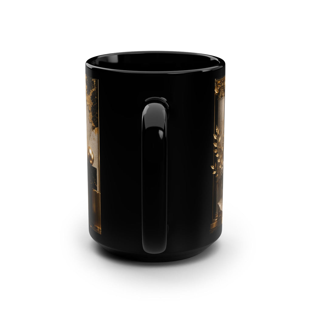 Black 15oz Mug — 'BlessedGirl77' Gold Museum Logo Coffee Cup